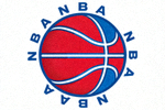 NBA美国职业篮球联赛标志 - 红色与蓝色的篮球图标